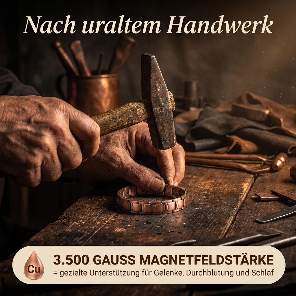 Ruhevia Kupferarmband | Magnetfeldtherapie gegen Gelenkschmerzen