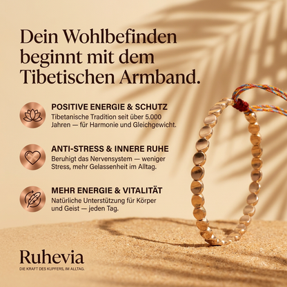 Ruhevia Tibetanisches Kupferarmband | Schutz · Energie · Gleichgewicht