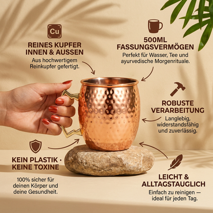 Ruhevia Kupferbecher | Natürlich trinken, plastikfrei