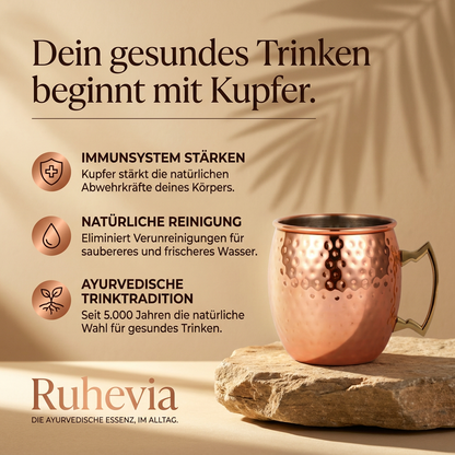 Ruhevia Kupferbecher | Natürlich trinken, plastikfrei