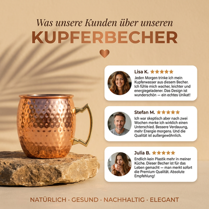 Ruhevia Kupferbecher | Natürlich trinken, plastikfrei