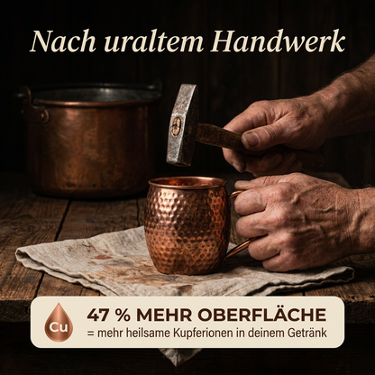 Ruhevia Kupferbecher | Natürlich trinken, oligodynamisch gereinigt