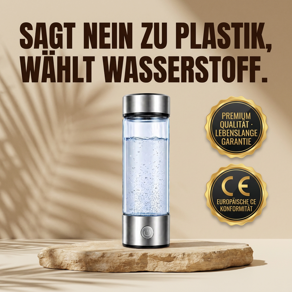 Ruhevia Wasserstoffflasche | Antioxidantien · Mehr Energie · Plastikfrei