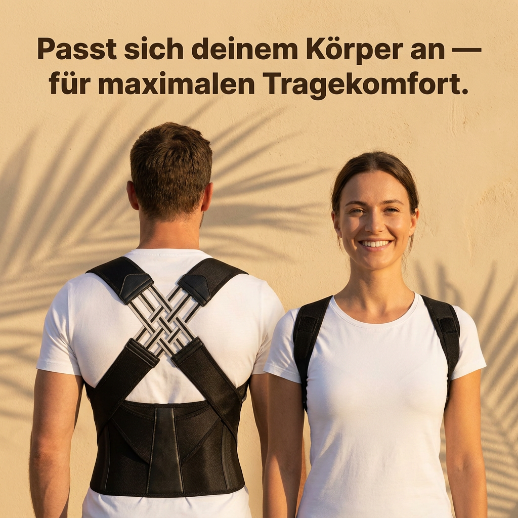 Ruhevia Haltungskorrektur | Schmerzfreier Rücken · Aufrechte Haltung · Unsichtbar