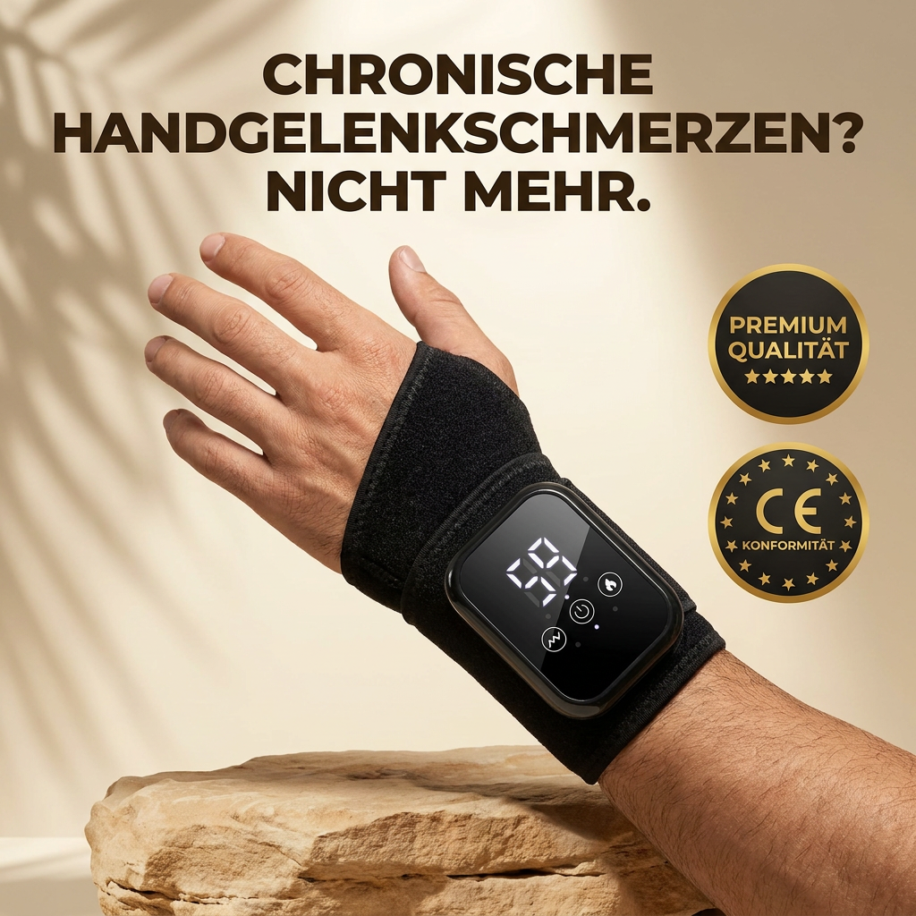 Ruhevia Handgelenk-Therapiegerät | Tiefenwärme · Vibrationsmassage · Schmerzfrei