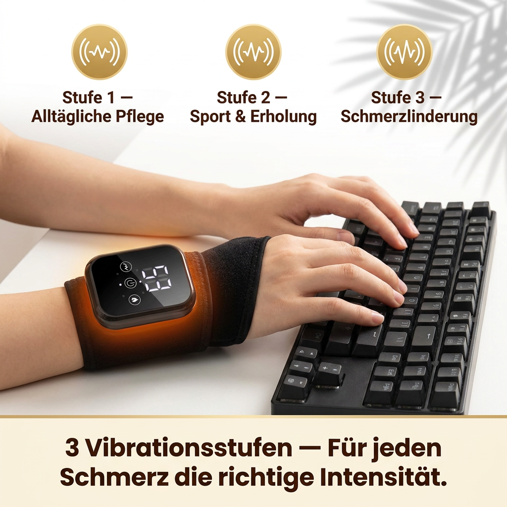 Ruhevia Handgelenk-Therapiegerät | Tiefenwärme · Vibrationsmassage · Schmerzfrei