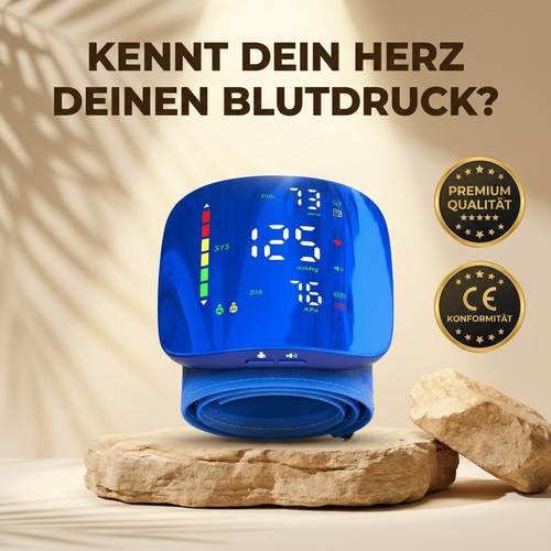Ruhevia Blutdruckmessgerät | Präzise · Kabellos · Arrhythmie-Erkennung