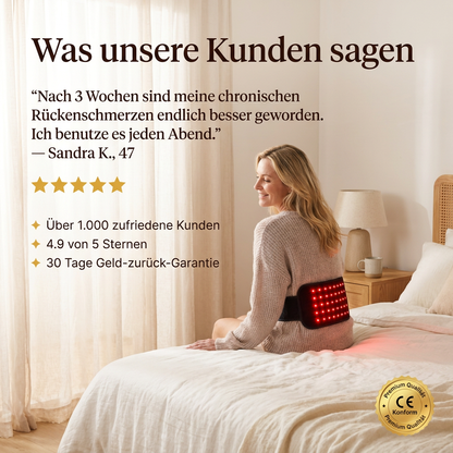 Ruhevia Infrarot-Therapiegürtel | Rückenschmerzen · Durchblutung · Entspannung